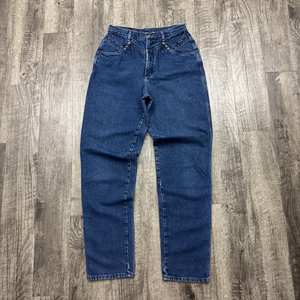 Vintage Rocky Mountain Western Cowgirl High Waist Denim Mom Jeans 15/16